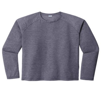 SPORT-TEK Unisex PosiCharge Long Sleeve Tri-Blend Wicking Raglan Tee