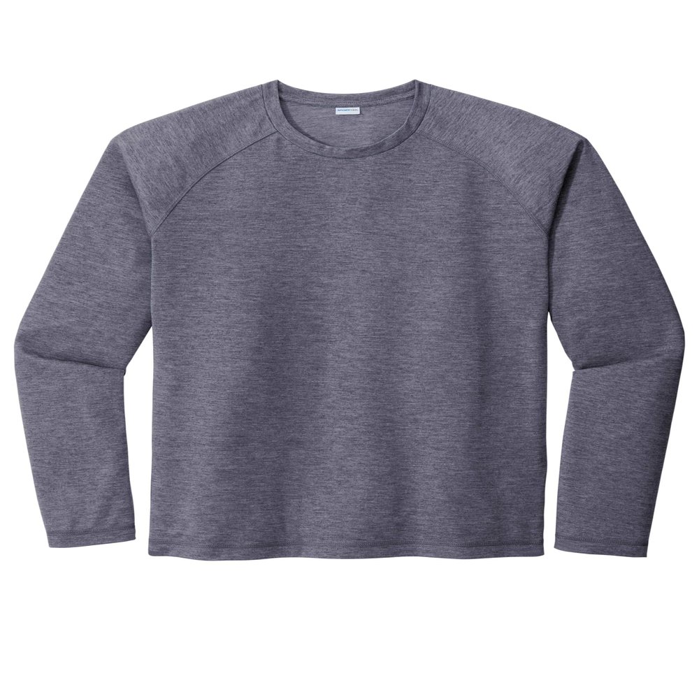 SPORT-TEK Unisex PosiCharge Long Sleeve Tri-Blend Wicking Raglan Tee
