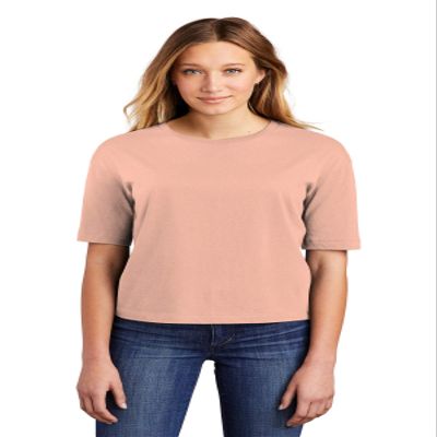 District Women's V.I.T. Boxy Tee DT6402 M Dusty Peach