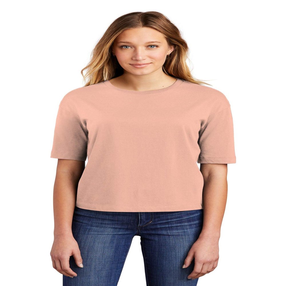 District Women's V.I.T. Boxy Tee DT6402 M Dusty Peach