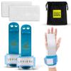 LEVIERO Gymnastics Grips Set, Grips for Gymnastics Girls, Dowel Grips with Soft Leather, Hook and Loop Wrist Straps, and Adjustable Finger Holes, for All Ages - (Aqua, 3) view 1