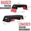 Yes4All Multifunctional Fitness Aerobic Step Platform/Aerobic Deck, Household Step Workout Bench for Home Gym (Red/Black) view 4