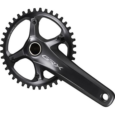 Shimano GRX FC-RX810-1 Crankset - 175mm, 11-Speed, 42t, 110 BCD, Hollowtech II Spindle Interface, Black