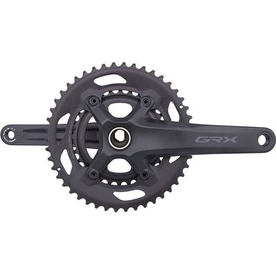 Shimano GRX FC-RX600-10 Crankset - 175mm, 10-Speed, 46/30t, 110/80 BCD, Hollowtech II Spindle Interface, Black