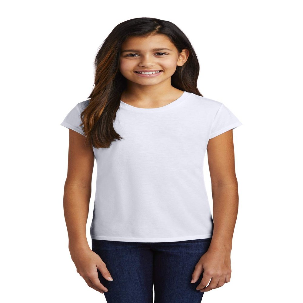 District Girls Perfect Tri Tee DT130YG XS White