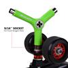 Zeato All-In-One Skate Tools Multi-function Portable Skateboard Y Tool Accessory with Y-type Allen Key and L-type Phillips Head Wrench Screwdriver - Green view 3