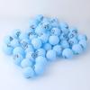 Toyvian 100pcs Numbered Balls 1-100 Balls Table Tennis Printed Pong with Numbers for DIY Project Bingo Game Entertainment - Blue view 2