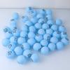 Toyvian 100pcs Numbered Balls 1-100 Balls Table Tennis Printed Pong with Numbers for DIY Project Bingo Game Entertainment - Blue view 4