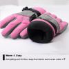 WALSKING Kids Ski Gloves-3M Thinsulate Waterproof Cold Weather Winter Snow Gloves for Skiing,Snowboarding-Fits Boys and Girls Youth view 3