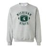 AW1204 - Michigan State Spartans Football Block Crew Sweatshirt - Medium - Sport Grey view 1