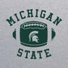 AW1204 - Michigan State Spartans Football Block Crew Sweatshirt - Medium - Sport Grey view 2