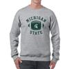 AW1204 - Michigan State Spartans Football Block Crew Sweatshirt - Medium - Sport Grey view 4