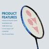 YONEX Smash Badminton Racquet (G4, 73 Grams, 28 lbs Tension) (Black Blue) view 3