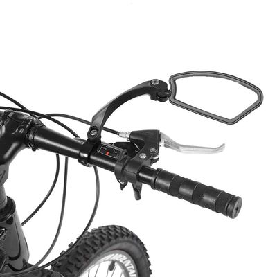 Bike Mirror New Scratch Resistant Glass Lens Handlebar Bike Mirror Adjustable Safe Rearview Mirror Bicycle Mirror for Handlebars 180 Rotation Mirror for Mountain Road Bikes (Right side)