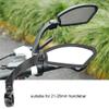 Bike Mirror New Scratch Resistant Glass Lens Handlebar Bike Mirror Adjustable Safe Rearview Mirror Bicycle Mirror for Handlebars 180 Rotation Mirror for Mountain Road Bikes (Right side) view 2