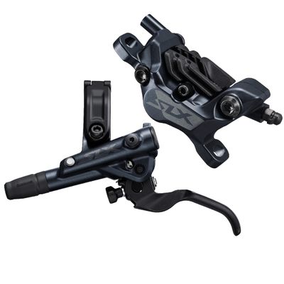 Shimano SLX BR-M7120/BL-M7100 SLX 4 Pot Bled Brake Lever/Post Mount calliper, Rear Left, M7120BLR