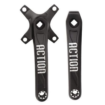 Bike Crank Arm Set,Aluminum Alloy Left and Right Mountain Crank Crankset ycle Accessories 170mm Taper Race Cranks Mountain Crank