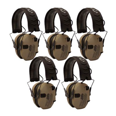 Walker's Razor Shooting Muffs (Distressed Flag) 5-Pack (5 Items)