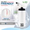 1 Liter Water Bottle with Straw | Hockey Water Bottle with Long Straw | Easy Squeeze Bottles + Built In Finger Grip | BPA-Free Sports Water Bottle for Football, Lacrosse & Boxing | Made in USA view 3