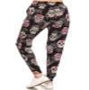 Leggings Depot JGA-S542-S1 Locked Skull Print Jogger Pants w/Pockets, Small view 3