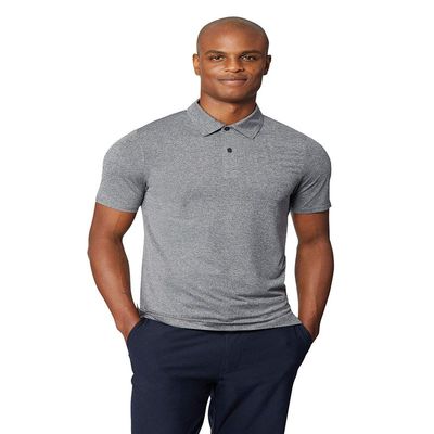 32 Degrees Mens Wicking Golf Performance Polo Shirt, Dark Grey Heather, XX-Large