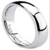 VPKJewelry Tungsten Carbide Silver Men Women Wedding Engagement Comfort Fit Band Ring Mirror Polished (8 mm, 13) view 1
