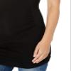 Amazon Essentials Women's Maternity Short-Sleeve Rouched Scoopneck T-Shirt, Pack of 2, Black, XX-Large view 4