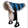 CHALLENGER Horse Western Treeless Fleece Padded Bareback Cotton Navajo Pad Stirrups 39138. view 1