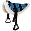CHALLENGER Horse Western Treeless Fleece Padded Bareback Cotton Navajo Pad Stirrups 39138. view 3