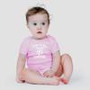 AW Fashions Born to Play Soccer with Dad Baby Bodysuit Funny Family Newborn Outfit for Boys or Girls (Newborn, Pink) view 2
