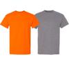 5.6 oz. 50/50 T-Shirt (G800) Safety Green, L (Pack of 2) view 3