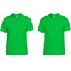 5.6 oz. 50/50 T-Shirt (G800) Safety Green, L (Pack of 2) view 4
