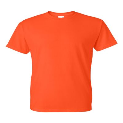 5.6 oz. 50/50 T-Shirt (G800) Orange, M (Pack of 2)