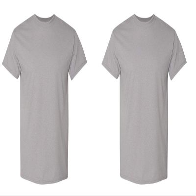 5.6 oz. 50/50 T-Shirt (G800) Gravel, XL (Pack of 2)