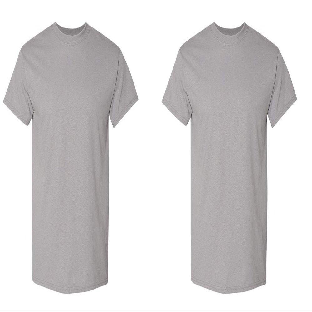5.6 oz. 50/50 T-Shirt (G800) Gravel, XL (Pack of 2)