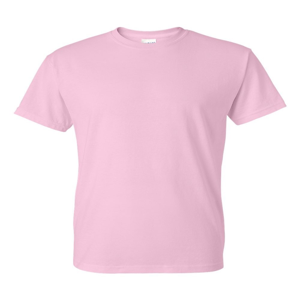 5.6 oz. 50/50 T-Shirt (G800) Light Pink, M (Pack of 2)