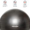 Retrospec Luna Exercise Ball & Pump with Anti-Burst Material, Perfect for Balance, Stability, Yoga & Pilates view 4
