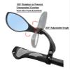 Hafny NEW Handlebar Bike Mirror, HD Glass Lens (Anti-glare Blue Left) HF-M902LB-FR01 view 4