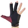 2019 Champion Cut 3 Finger Pool Cue Stick Glove- Left Hand Predator(Blue, Wine, Black) (Wine and Black, Large) view 4