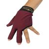 2019 Champion Cut 3 Finger Pool Cue Stick Glove- Left Hand Predator(Blue, Wine, Black) (Wine and Black, X-Large) view 2