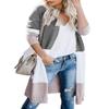 CARDYDONY Women Knitwear Long Sleeve Basic Knit Cardigan Sweater Gray B XL view 1