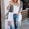 CARDYDONY Women Knitwear Long Sleeve Basic Knit Cardigan Sweater Gray B XL view 2