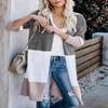 CARDYDONY Women Knitwear Long Sleeve Basic Knit Cardigan Sweater Gray B XL view 3