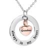 misyou Cremation Necklace Holder Rose Gold Heart Memorial Jewelry Urn Necklace for Women Men Keepsake Pendant Always in My Heart (Grandma) view 1