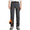 JOMLUN Kids Boy's Youth Fleece Lined Hiking Pants Outdoor Soft shell Snow Ski Waterproof Windproof Warm Cargo Insulated Pants Winter view 1