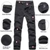 JOMLUN Kids Boy's Youth Fleece Lined Hiking Pants Outdoor Soft shell Snow Ski Waterproof Windproof Warm Cargo Insulated Pants Winter view 3