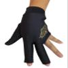 2019 Champion Cut 3 Finger Pool Cue Stick Glove- Left Hand Predator(Blue, Wine, Black) (Black, Large) view 2