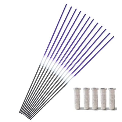 12 Pcs 30 Inch 6.2 mm Pure Carbon Arrow Shaft Spine 250 300 350 400 450 500 550 600 Carbon Shaft Tube DIY Archery Hunting Shooting Practice (Purple, Spine 400)