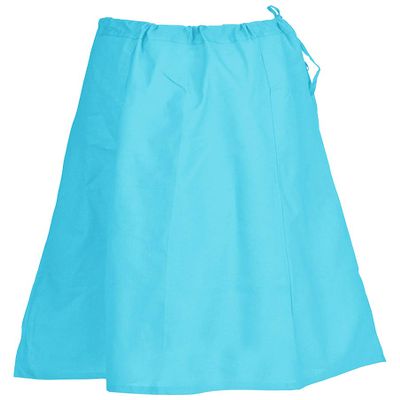 Indian Trendy Sari Petticoat Cotton Stitched Adjustable Waist Saree Underskirt Lining Skirt - One Size - Aqua