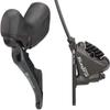 Shimano Tiagra ST-4720/BR-4770 Mechanical Shift/Hydraulic Brake Lever and Caliper - Front, Flat Mount, Finned Resin Pads, Black view 1
